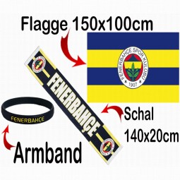 Fenerbahce Schal, Flagge & Fanarmband Fanartikel-Paket