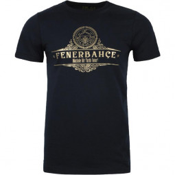 Fenerbahce T-Shirt GOLD Logo EDEL Fanartikel-Outfit Tee