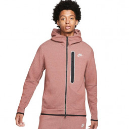 Nike Hoodie Tech Fleece pink-rot Sport-Kapuzenjacke