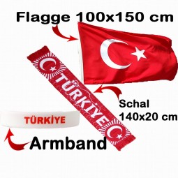 Türkei Schal, Flagge & Fanarmband kleines Fan-Paket