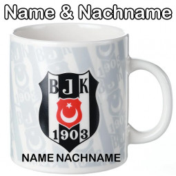Besiktas Tasse personalisiert mit Namen Beschriftung Mug