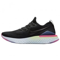 Nike Epic Flyknit 2 Damen-Laufschuhe schwarz-blau-rosa
