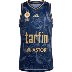 Fenerbahce Adidas Blau-GOLD Auswärts Basketballtrikot FIBA