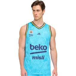 Fenerbahce Adidas Ausweich-Basketballtrikot Türkis Herren