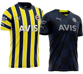 Fenerbahce Puma Heim & Ausweich-Trikot 22/23 Vergleich & Qualitätskontrolle