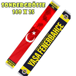Fenerbahce Schal Türkei-Fahne & Atatürk-Silhouette Fransen