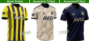 Fenerbahce Adidas Heim-, Auswärts- & Ausweichtrikot 20/21 Vergleich & Details