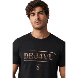 Galatasaray 5 Sterne DEJ4VU T-Shirt Gold Logo – Premium Edition