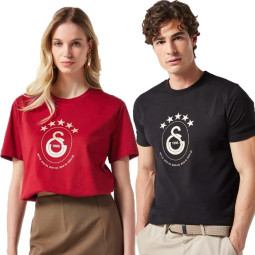 Galatasaray 5 Sterne T-Shirt GOLDENEN-Logo & Jahrgängen