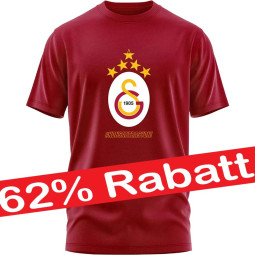 LIMITIERTES Angebot – Galatasaray Istanbul T-Shirt mit 5 Sternen