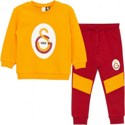 Galatasaray Baby Jogginganzug mit Hose und Sweatshirt 100% Baumwolle