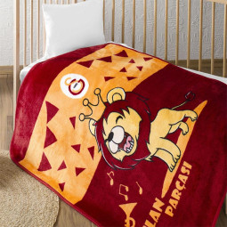 Galatasaray Löwen Babydecke 100x120 Krabbeldecke Kuscheldecke