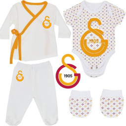 Galatasaray Erstausstattung Babykleidungspaket Jacke Hose Strampler Body & Handschuhe Erstlingsset