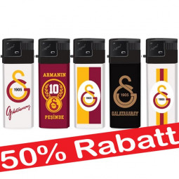 Galatasaray Feuerzeug 5er Pack nachfüllbar Mehrweg Lighter Paket