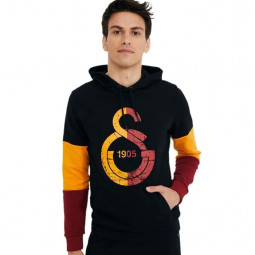 Galatasaray Fleece Sweatshirt schwarz Hooded Pullover