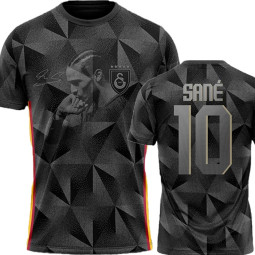 Galatasaray Leroy Sane Match Day Trikot mit Autogramm Beschriftung Name