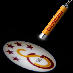 Galatasaray Logo Laser Schlüsselanhänger LED Licht & Laserpointer mit Ring