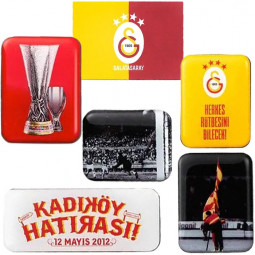 RARITÄT: 5er Galatasaray Magnet Set mit UEFA Pokal & Super Cup