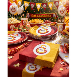 16er Set Galatasaray Papier-Servietten Party Tisch-Deko