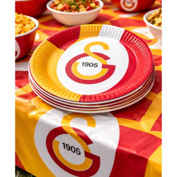 8er Pack Galatasaray Partyteller Rekordmeister Tisch-Deko