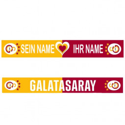 Galatasaray Schal mit Personalisierung tolles Geschenkartikel