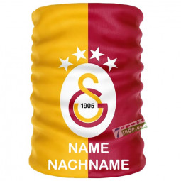 Galatasaray Schlauchschal mit Beschriftung eigene Name Mütze
