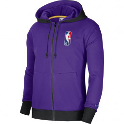 NBA Los Angeles Lakers Hoodie Nike Fleece Sweatjacke lila