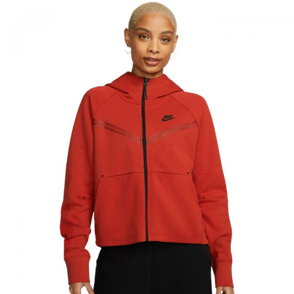 Nike Hoodie Tech Fleece rot Damen Sportjacke Hoodie | Damen Sportmode | Individuelle Sportartikel Fanartikel Galatasaray, Fenerbahce, Besiktas, Trabzonspor