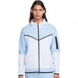 Nike Hoodie Herren Tech Fleece babyblau-weiss Herrenkapuzen-Sportjacke