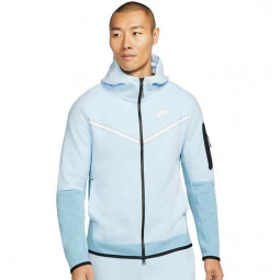 Nike Hoodie Tech Fleece baby-blau Herrenkapuzen-Sportjacke
