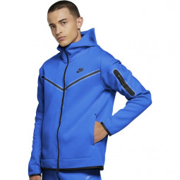 Nike Hoodie Herren Tech Fleece blau Herrenkapuzen-Sportjacke