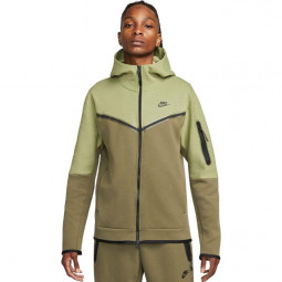 Nike Hoodie Tech Fleece grün Herrenkapuzen-Sportjacke