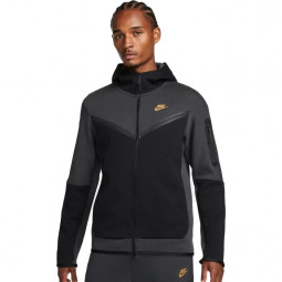 Nike Hoodie Herren Tech Fleece schwarz-grau Herrenkapuzen-Sportjacke