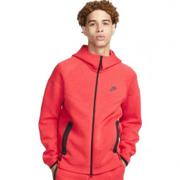 Nike Hoodie Herren Tech Fleece rot Herrenkapuzen-Sportjacke