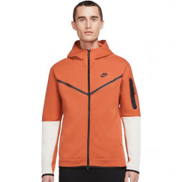 Nike Hoodie Tech Fleece orange Sport-Kapuzenjacke Sweater