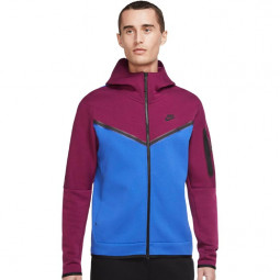 Nike Hoodie Tech Fleece pink-blau Sport-Kapuzenjacke Sweater