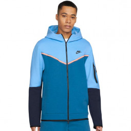 Nike Hoodie Tech Fleece türkis-blau Herrenkapuzen-Sportjacke