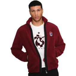 Trabzonspor Teddyfleece Jacke Kuschelige Webpelz Winterjacke für Fans