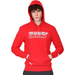 Türkei Basketball-Nationalteam Puma Hoodie Sweatshirt rot