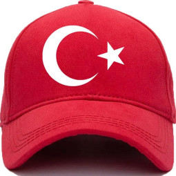 Türkei Flaggen Cap mit Personalisierung Initialen Beflockung Mütze