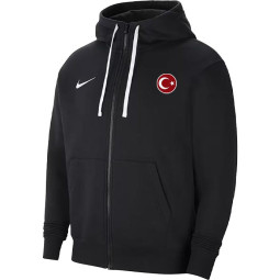 Türkei Nike Fleece Kapuzenjacke schwarz Full-Zip Hoodie