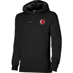 Türkei Nike Fleece-Sweatshirt Hoodie Schwarz Pullover