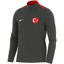 Türkei Nike Langarm Trainingstrikot Grau Nationalteam Half-Zip