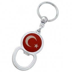 Türkei Schlüsselanhänger mit Flaschenöffner Fahne Keyholder