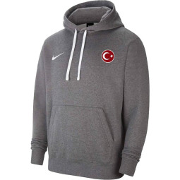 Türkei Nike Fleece-Sweatshirt Hoodie grau Kapuzenpulli