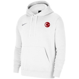 Türkei Nike Fleece-Sweat Hoodie weiss Kapuzenpullover