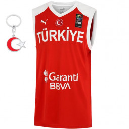 Türkische Basketballnationalmannschaft Puma Heimtrikot rot